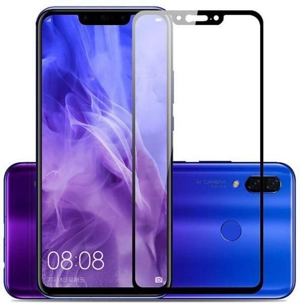 Tembered Glass Screen Protector For Huawei Nova 3i - Black - Curved - 5D