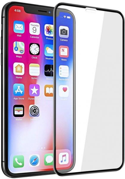 5D Glass Screen Protector For Iphone XS Max - Black Frame