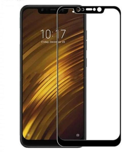 5D Tempered Glass Screen Protector For Xiaomi Pocophone F1 (Poco F1) - Black Frame