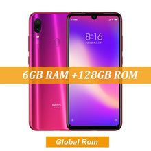 Load image into Gallery viewer, Original Xiaomi Redmi Note 7 Pro 6GB 128GB 48MP IMX 586 Camera Snapdragon 675 Octa Core 6.3&#39;&#39; FHD Screen Mobile Phone 4000mAh