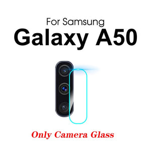 2 In 1 on For Samsung Galaxy A50 2019 Camera Lens Film & 9D Screen Protector Protective Tempered Glass for Galaxy SM A50 A505F