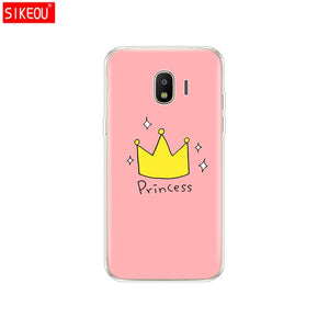 Soft Case For Samsung J2 Core Case Silicone Back Cover Phone Case For Samsung Galaxy J2 Core 2018 J 2 SM-J260F J260F J260 flower