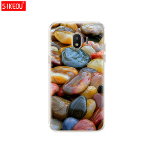 Soft Case For Samsung J2 Core Case Silicone Back Cover Phone Case For Samsung Galaxy J2 Core 2018 J 2 SM-J260F J260F J260 flower