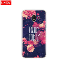 Load image into Gallery viewer, Soft Case For Samsung J2 Core Case Silicone Back Cover Phone Case For Samsung Galaxy J2 Core 2018 J 2 SM-J260F J260F J260 flower