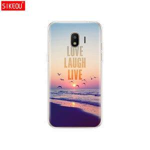 Soft Case For Samsung J2 Core Case Silicone Back Cover Phone Case For Samsung Galaxy J2 Core 2018 J 2 SM-J260F J260F J260 flower