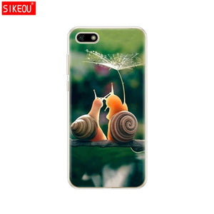 Silicone case For Huawei Honor 7A Case 5.45" inch Soft Tpu Phone Huawei Honor 7A 7 A DUA L22 Russian version Back Cover bag Cat