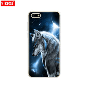 Silicone case For Huawei Honor 7A Case 5.45" inch Soft Tpu Phone Huawei Honor 7A 7 A DUA L22 Russian version Back Cover bag Cat