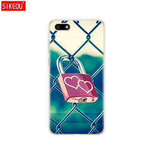 Silicone case For Huawei Honor 7A Case 5.45" inch Soft Tpu Phone Huawei Honor 7A 7 A DUA L22 Russian version Back Cover bag Cat