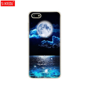 Silicone case For Huawei Honor 7A Case 5.45" inch Soft Tpu Phone Huawei Honor 7A 7 A DUA L22 Russian version Back Cover bag Cat