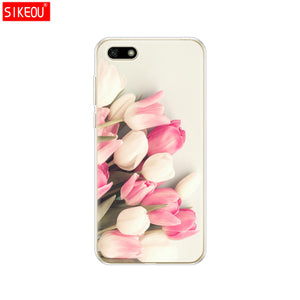 Silicone case For Huawei Honor 7A Case 5.45" inch Soft Tpu Phone Huawei Honor 7A 7 A DUA L22 Russian version Back Cover bag Cat