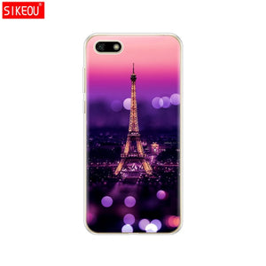 Silicone case For Huawei Honor 7A Case 5.45" inch Soft Tpu Phone Huawei Honor 7A 7 A DUA L22 Russian version Back Cover bag Cat