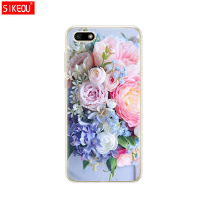 Silicone case For Huawei Honor 7A Case 5.45" inch Soft Tpu Phone Huawei Honor 7A 7 A DUA L22 Russian version Back Cover bag Cat