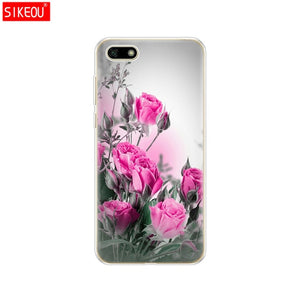 Silicone case For Huawei Honor 7A Case 5.45" inch Soft Tpu Phone Huawei Honor 7A 7 A DUA L22 Russian version Back Cover bag Cat