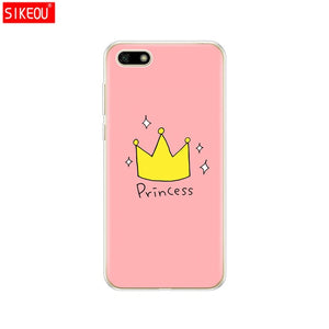 Silicone case For Huawei Honor 7A Case 5.45" inch Soft Tpu Phone Huawei Honor 7A 7 A DUA L22 Russian version Back Cover bag Cat