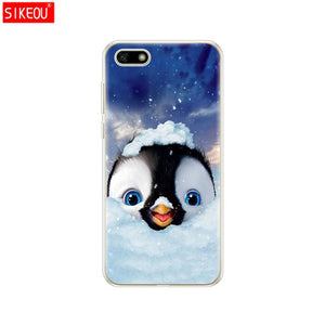 Silicone case For Huawei Honor 7A Case 5.45" inch Soft Tpu Phone Huawei Honor 7A 7 A DUA L22 Russian version Back Cover bag Cat