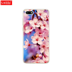 Silicone case For Huawei Honor 7A Case 5.45" inch Soft Tpu Phone Huawei Honor 7A 7 A DUA L22 Russian version Back Cover bag Cat