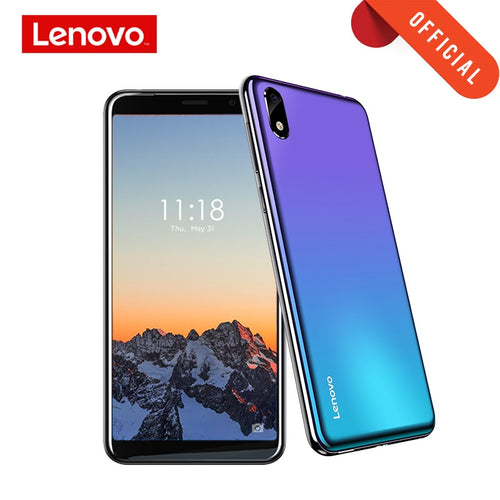 Lenovo Smartphone A5S 5.45 Inch MTK6761 Quad Core Mobile Phone 2GB 16GB Android 9.0 Face Unlock 4G Phone 3000mAh