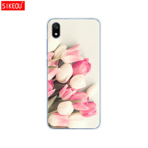 silicone case for xiaomi redmi 7a cases full protection soft tpu back cover on redmi 7 a bumper hongmi 7a phone shell bag coque