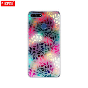 Silicone case For Huawei Honor 7C 5.7 Inch Case Cover Soft TPU Cute Cover Back Protective Phone Case For Huawei honor 7c Aum-L41