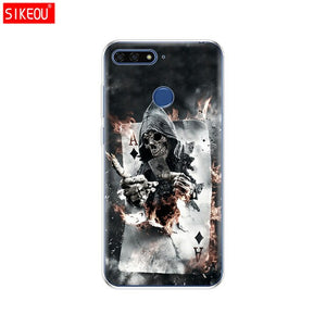 Silicone case For Huawei Honor 7C 5.7 Inch Case Cover Soft TPU Cute Cover Back Protective Phone Case For Huawei honor 7c Aum-L41