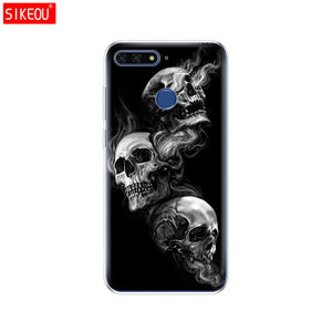 Silicone case For Huawei Honor 7C 5.7 Inch Case Cover Soft TPU Cute Cover Back Protective Phone Case For Huawei honor 7c Aum-L41