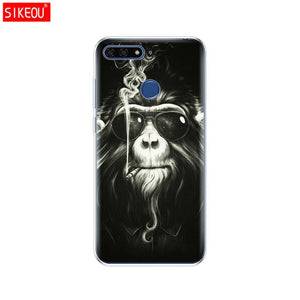 Silicone case For Huawei Honor 7C 5.7 Inch Case Cover Soft TPU Cute Cover Back Protective Phone Case For Huawei honor 7c Aum-L41