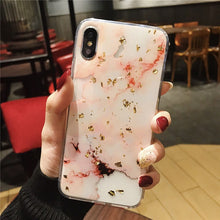 Load image into Gallery viewer, Lovebay Phone Case For iPhone 11 6 6s 7 8 Plus X XR XS Max Luxury Bling Gold Foil Marble Glitter Soft TPU For iPhone 11 Pro Max