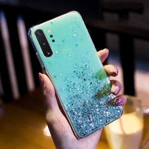 Luxury Glitter Star Case For Samsung Galaxy A70 A50 A10 A20 A30 A60 A80 A90 A20S A10S A20E Note 10 9 8 S10 S9 S8 Plus S10E Cover