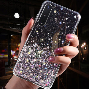 Luxury Glitter Star Case For Samsung Galaxy A70 A50 A10 A20 A30 A60 A80 A90 A20S A10S A20E Note 10 9 8 S10 S9 S8 Plus S10E Cover