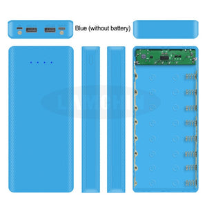 5V Dual USB 8*18650 Power Bank Battery Box with Display High Capacity 18650 USB Charger DIY Shell Case For IPhone Samsung Huawei