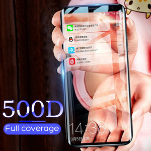 500D Full Curved Tempered Glass For Samsung Galaxy S9 S8 Plus Note 9 8 Screen Protector On Samsung S7 S6 Edge S9 Protective Film