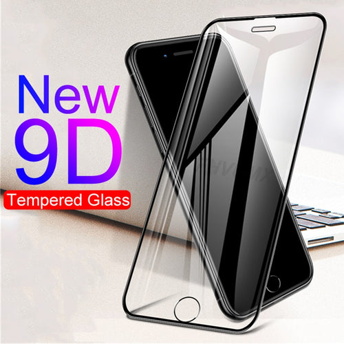 9D Curved Protective Tempered Glass On The For iPhone 6 6s 7 8 Plus X Glass Screen Protector Soft Edge Film For iPhone XR XS MAX