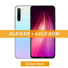 Load image into Gallery viewer, New Global ROM Xiaomi Redmi Note 8 4GB 64GB 48MP Quad Camera Smartphone Snapdragon 665 Octa Core 6.3&quot; FHD Screen 4000mAh