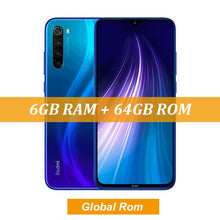 Load image into Gallery viewer, New Global ROM Xiaomi Redmi Note 8 4GB 64GB 48MP Quad Camera Smartphone Snapdragon 665 Octa Core 6.3&quot; FHD Screen 4000mAh