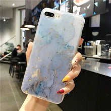 Load image into Gallery viewer, Lovebay Phone Case For iPhone 11 6 6s 7 8 Plus X XR XS Max Luxury Bling Gold Foil Marble Glitter Soft TPU For iPhone 11 Pro Max