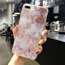 Load image into Gallery viewer, Lovebay Phone Case For iPhone 11 6 6s 7 8 Plus X XR XS Max Luxury Bling Gold Foil Marble Glitter Soft TPU For iPhone 11 Pro Max