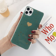 Load image into Gallery viewer, Lovebay Phone Case For iPhone 11 6 6s 7 8 Plus X XR XS Max Luxury Bling Gold Foil Marble Glitter Soft TPU For iPhone 11 Pro Max