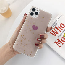 Load image into Gallery viewer, Lovebay Phone Case For iPhone 11 6 6s 7 8 Plus X XR XS Max Luxury Bling Gold Foil Marble Glitter Soft TPU For iPhone 11 Pro Max