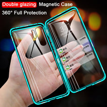 Load image into Gallery viewer, Magnetic Metal Double Side Glass Phone Case For Huawei Honor Mate 30 20 10 Lite P30 P20 Pro 8X 9X Y9 Prime P Smart Z 2019 Cover