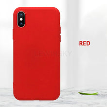 Load image into Gallery viewer, Original official Liquid Silicone Case For iphone 11 7 8 X 6 S 6S Plus Case for iPhone XR XS 11 Pro MAX Soft Cover With logo