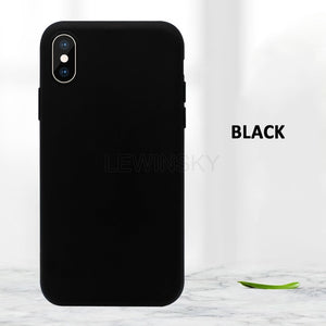 Original official Liquid Silicone Case For iphone 11 7 8 X 6 S 6S Plus Case for iPhone XR XS 11 Pro MAX Soft Cover With logo