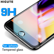 Load image into Gallery viewer, Protective tempered glass for iphone 7 6 6s 8 plus 11 pro XS max XR x glass iphone 7 8 x screen protector glass on iphone 7 6S 8