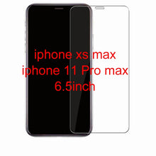 Load image into Gallery viewer, Protective tempered glass for iphone 7 6 6s 8 plus 11 pro XS max XR x glass iphone 7 8 x screen protector glass on iphone 7 6S 8