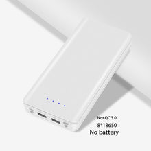 Load image into Gallery viewer, QC 3.0 Fast Charging USB Power Bank Battery Charger Box LED Digital Display Light 8*18650 Battery Charger Box for Huawei Iphone