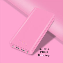 Load image into Gallery viewer, QC 3.0 Fast Charging USB Power Bank Battery Charger Box LED Digital Display Light 8*18650 Battery Charger Box for Huawei Iphone