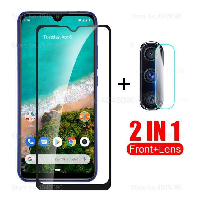 2 in 1 protective glass for xiaomi mi a3 camera back cover for xiomi a3 mia3 xiaomia3 xiami a 3 3a tremp glasses lens case