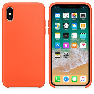 Luxury Original Silicone Case For iPhone 11 Pro Max X XR XS Max 6 6s 7 8 Plus Back LOGO Phone Case