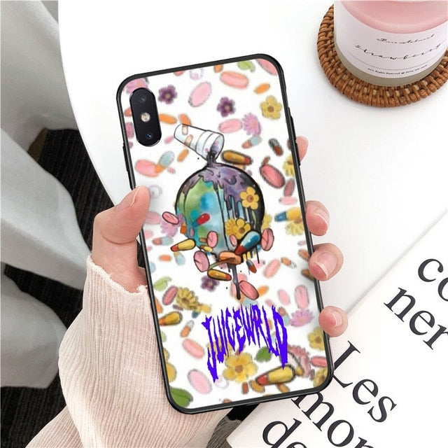 Q16 Juice WRLD TPU Phone Cover for Apple iPhone 6 6S 7 8 Plus 5 5S SE X Xs 11 Pro Max XR silicone Soft Case