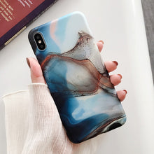 Load image into Gallery viewer, Lovebay Marble Pattern Phone Cases For iphone 11 Pro X XS XR Max Soft IMD Frosted Marbled Back Cover For iphone 8 7 6 6S Plus