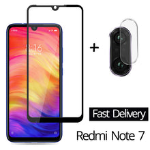 Load image into Gallery viewer, 2-in-1 Camera Glass Redmi Note 7 9D Tempered Glass Screen Protector Xiaomi Redmi Note 7 Glass Film redmi note 7 screen protector